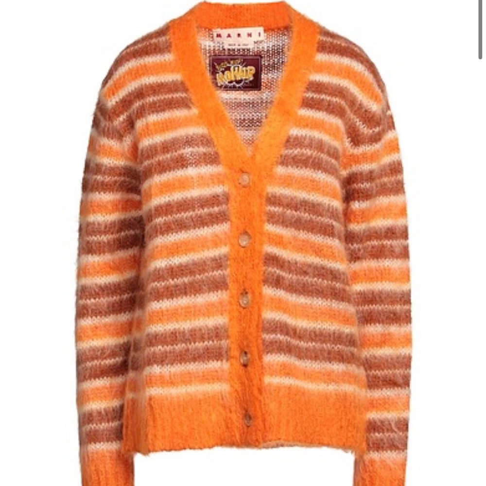 MARNI fuzzy wuzzy mohair cardigan
